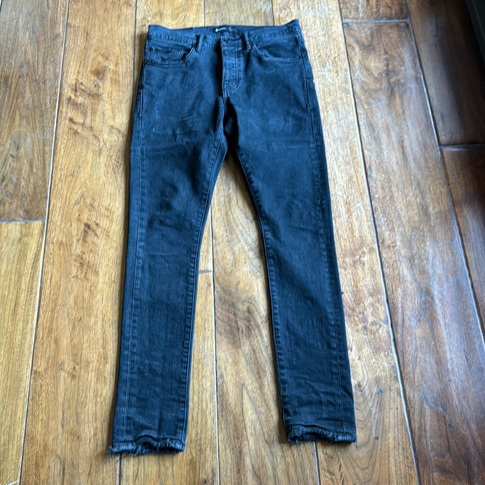 Designer black jeans